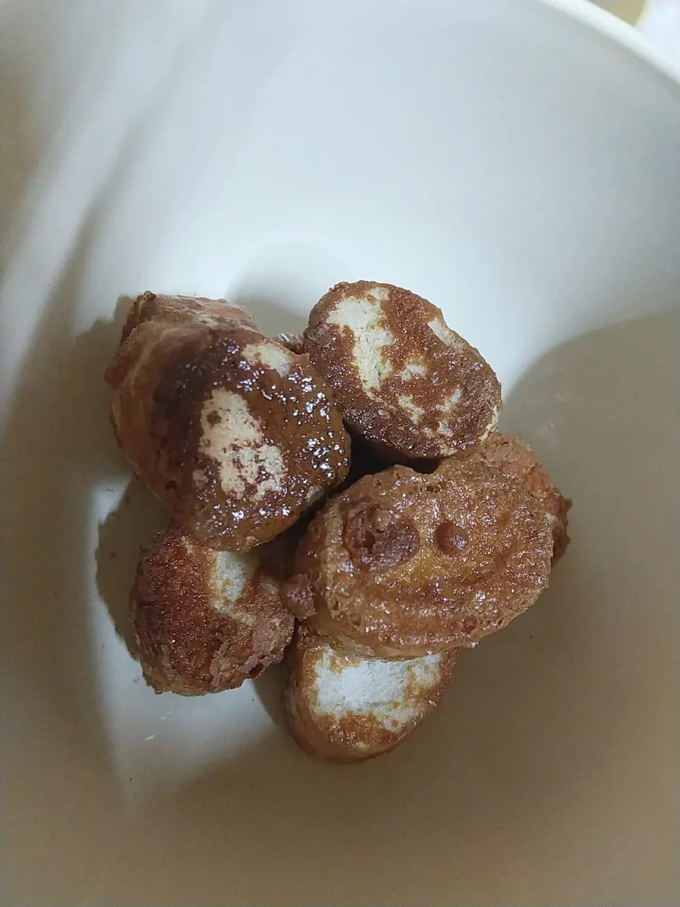 お麩で黒糖かりんとう