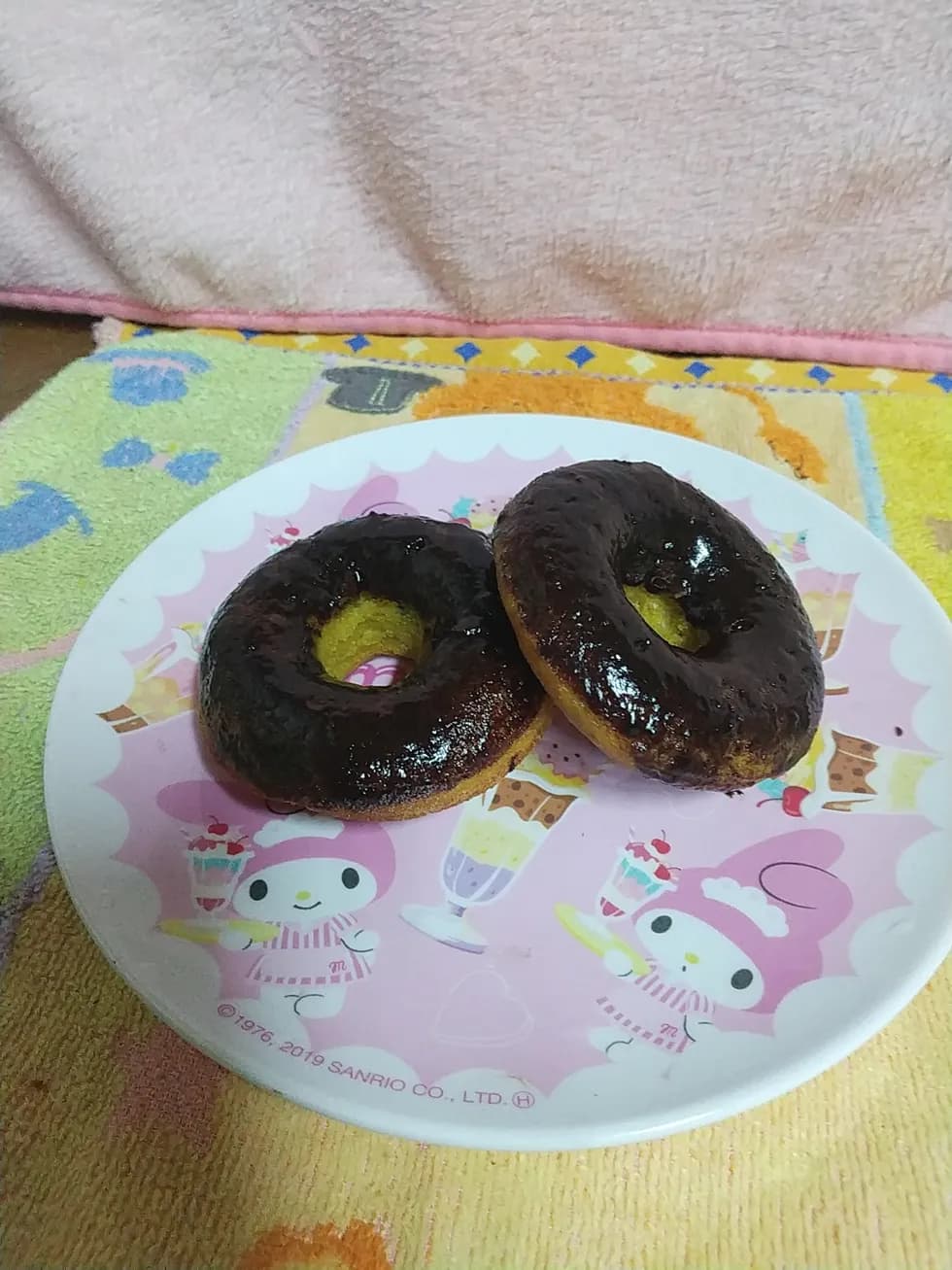 乳無しココナッツオイルチョコ♡緑黄色野菜の焼きドーナツ