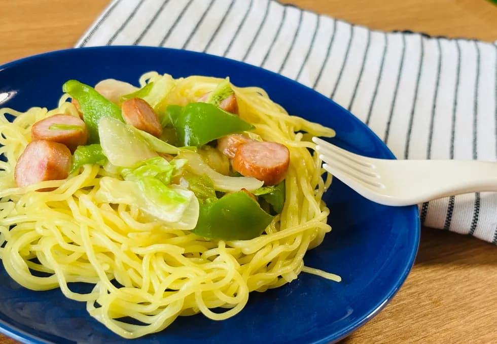 レンジde焼きそば