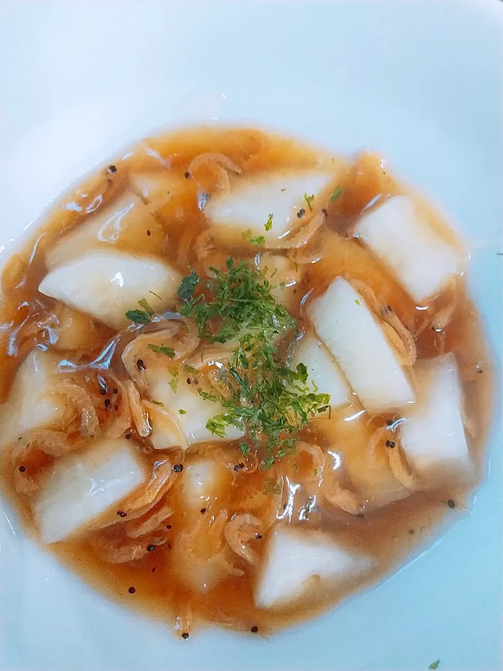 桜えびと大根の旨味あんかけ