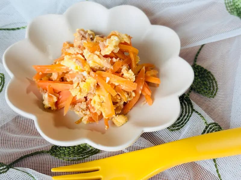 【お弁当に】ツナ入り人参しりしり