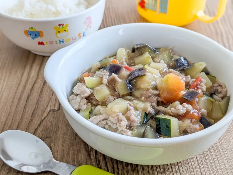 辛くない!夏野菜麻婆