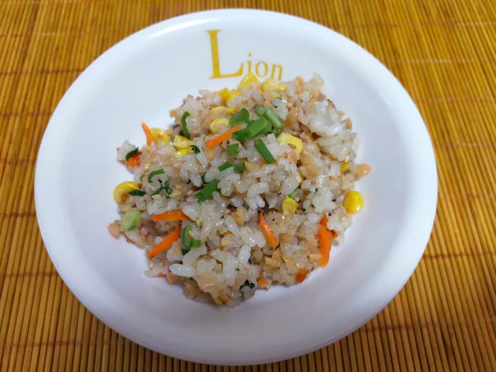 香ばし納豆コーンチャーハン(ごはん1合分)
