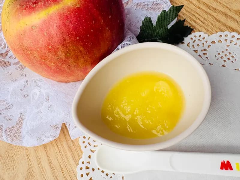 【離乳食 初期】🍎りんご🍎(5~6ヶ月)