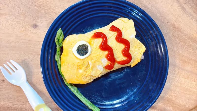 簡単!こどもの日★こいのぼりオムライス🎏