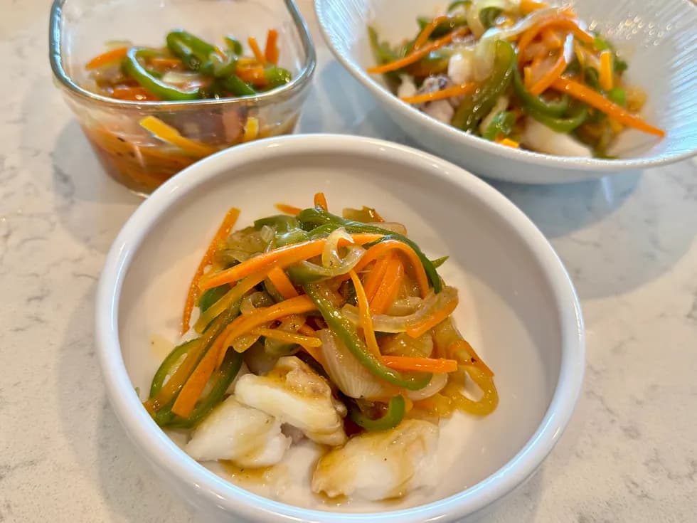 タラのたっぷり野菜あんかけ