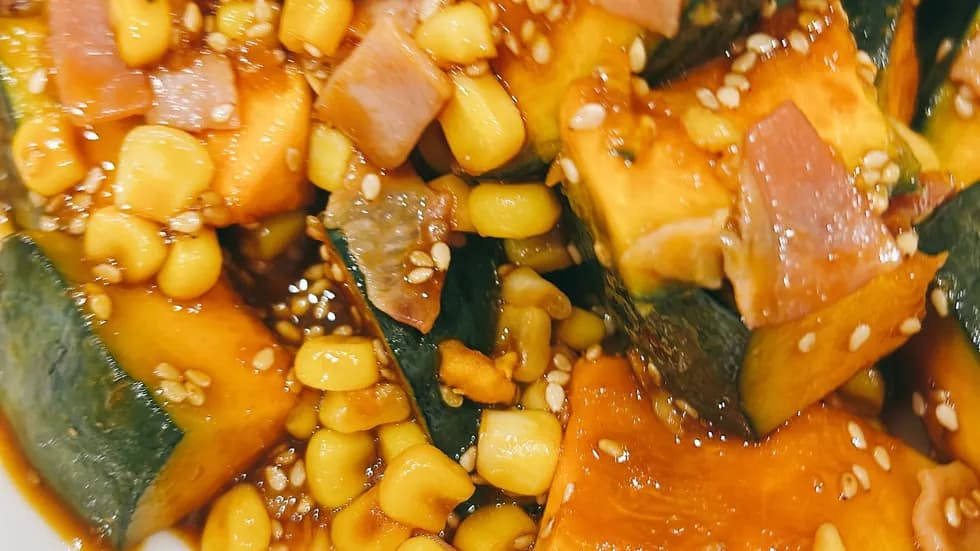 カボチャベーコンのテリヤキ