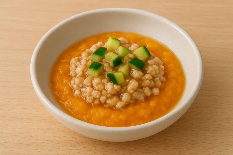 鶏ひき肉とかぼちゃの和風あんかけ