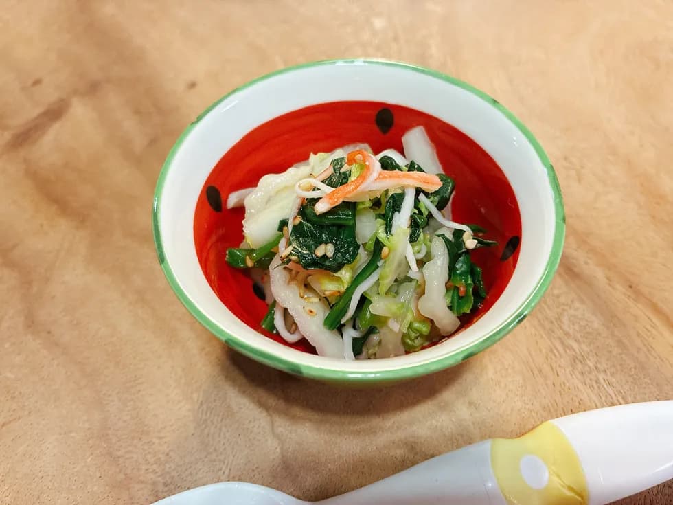 白菜のカニカマ和え