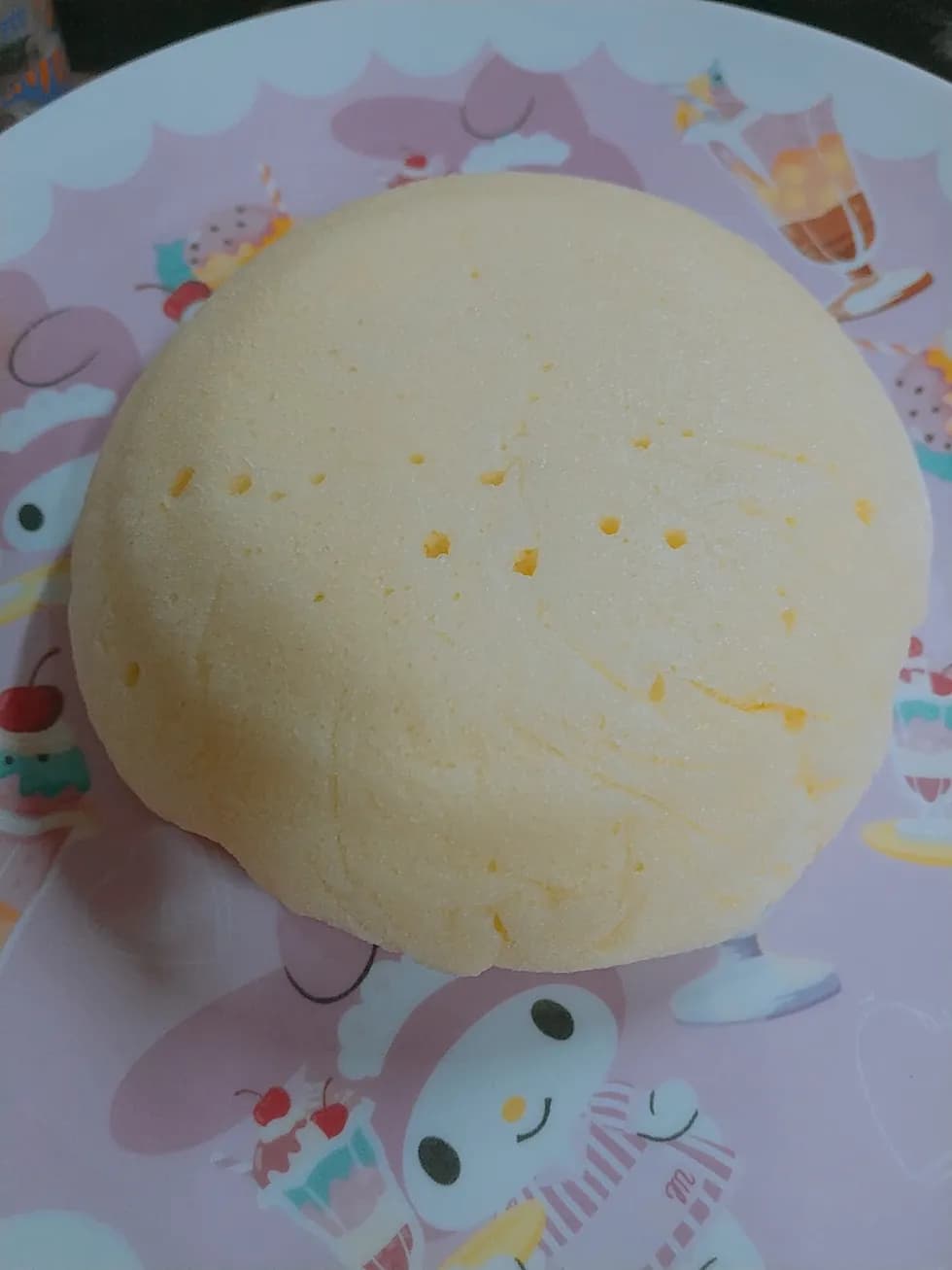 レンジで♪豆乳カスタード米粉蒸しまん