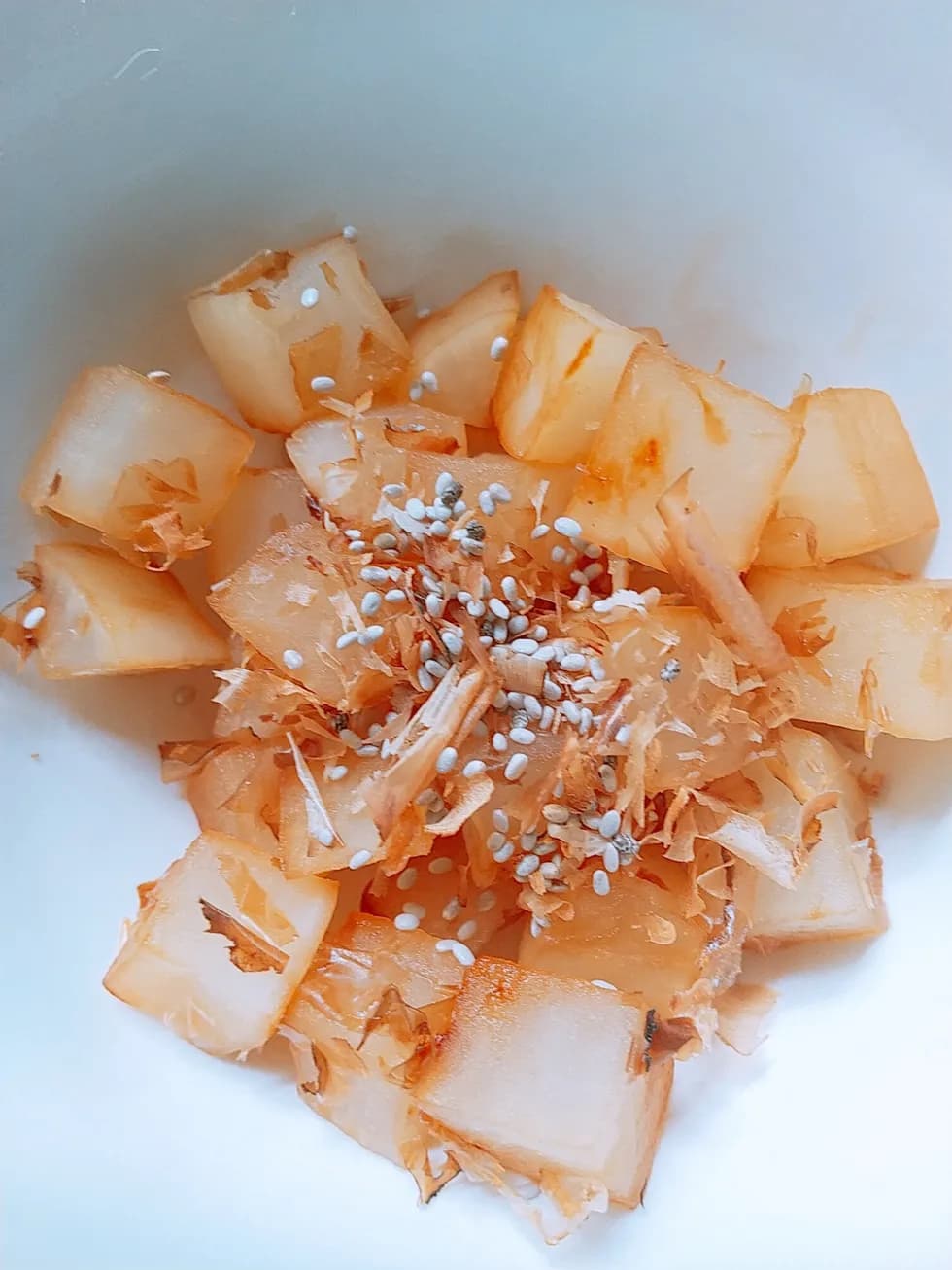 レンジで時短!大根コロコロめんつゆ照り焼き