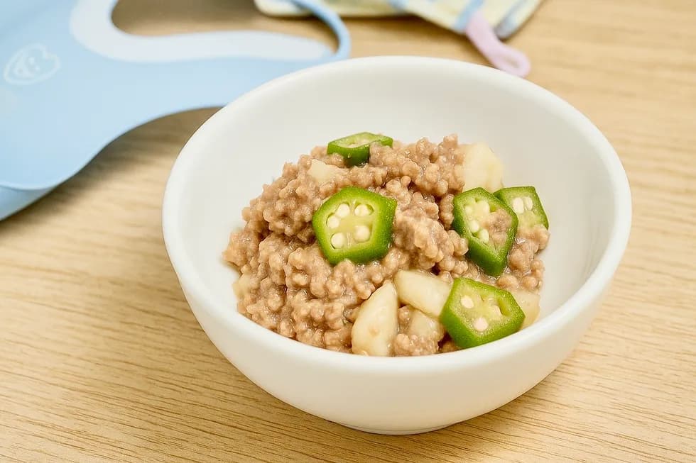 \食物せんいたっぷり!/牛そぼろあえ