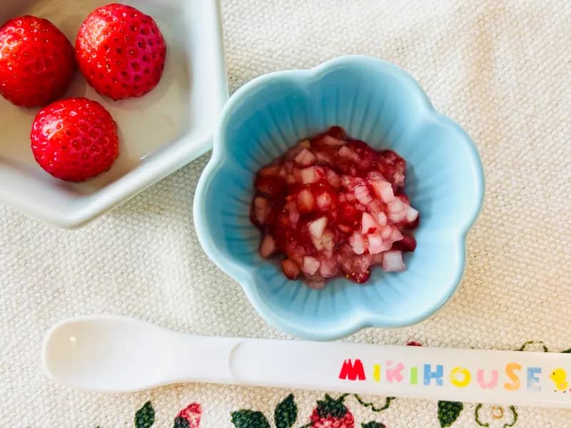【離乳食 後期】🍓いちご🍓(9~11ヶ月)