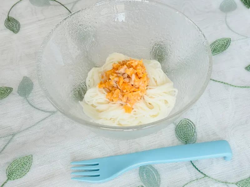 にんツナそうめん