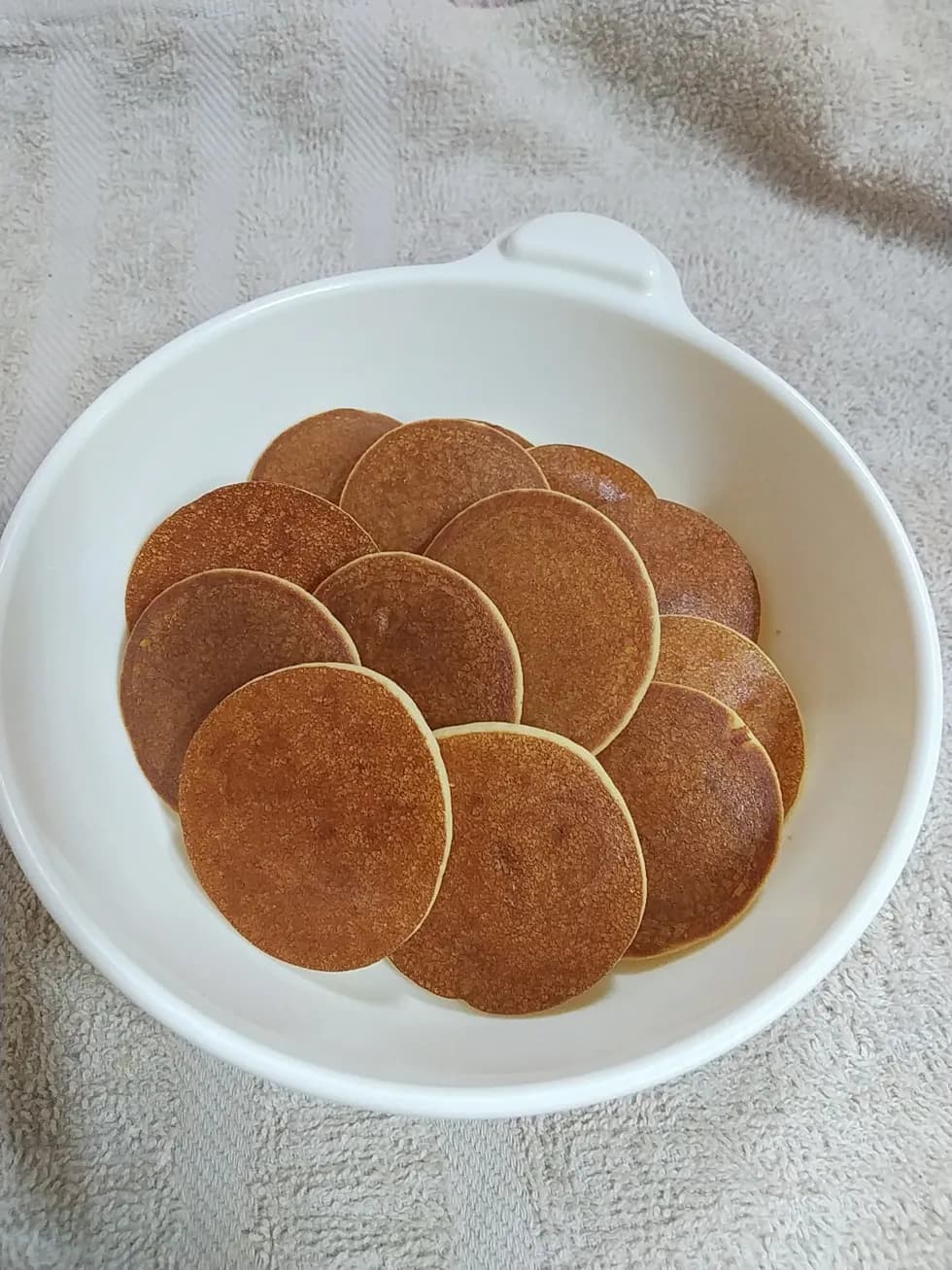 砂糖無し☆米粉とおからのみりんパンケーキ