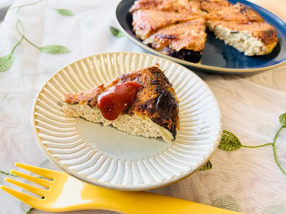 カリカリなすバーグ