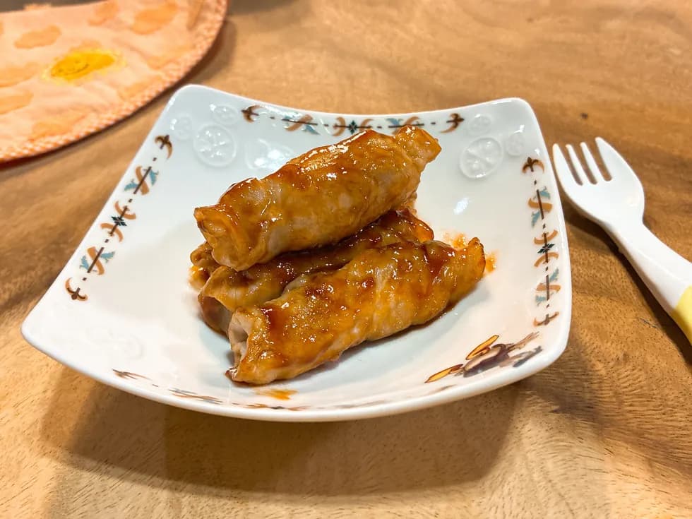 秋を味わうほくほくお芋とレンコンの肉巻き