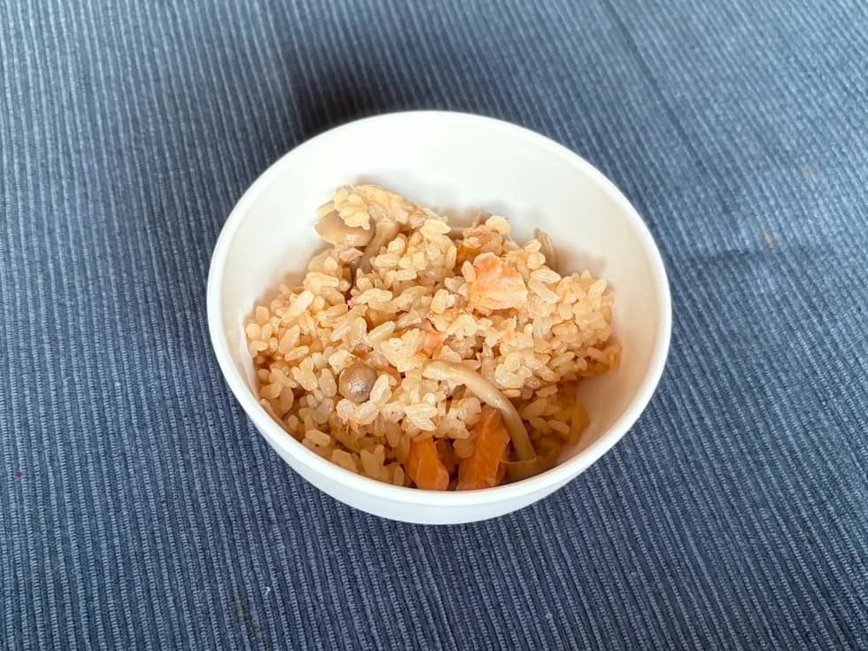 さけときのこの炊き込みごはん