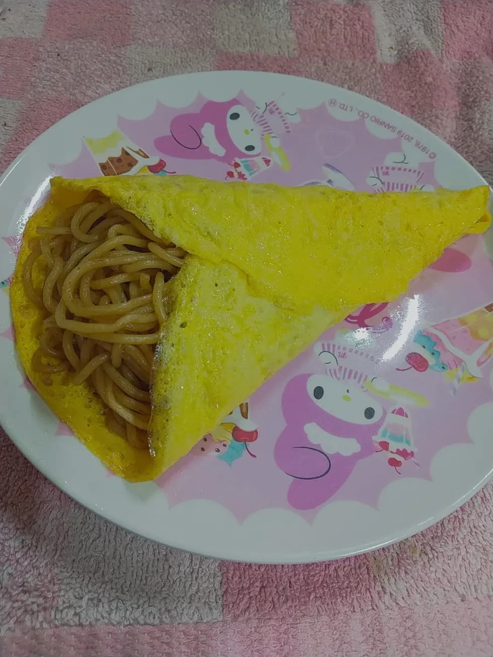 クレープ風オムソバ