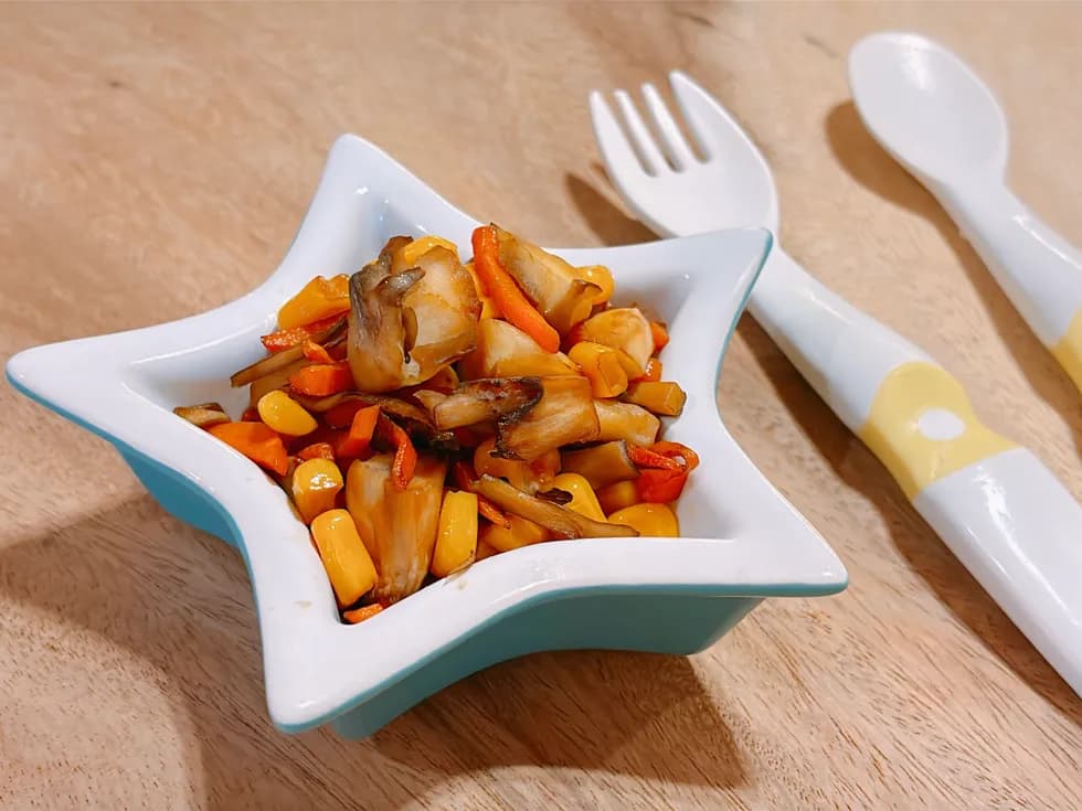 まいたけとコーンのバター醤油