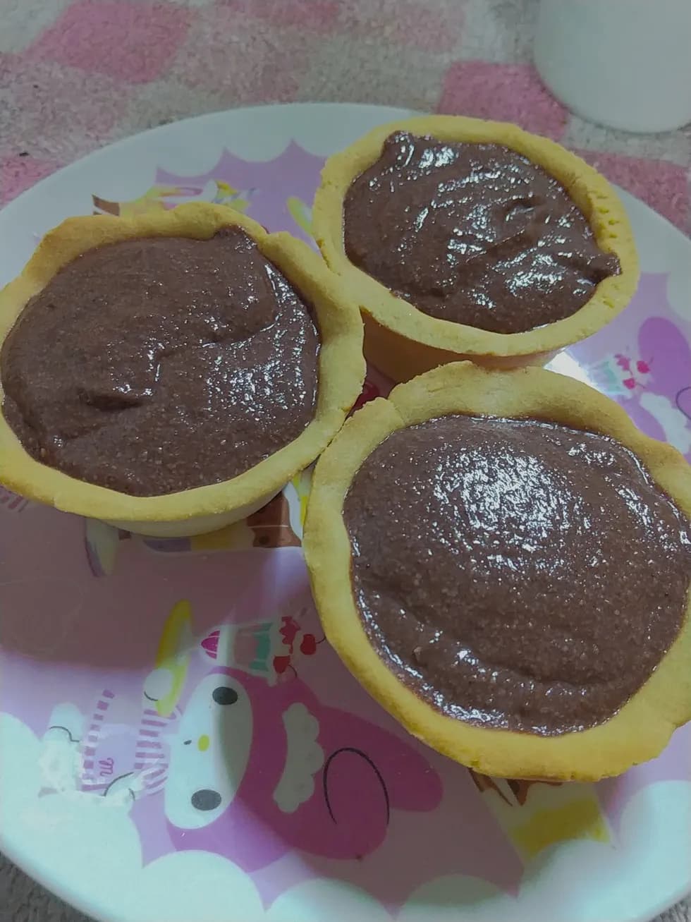 豆腐で!生チョコ風米粉タルト