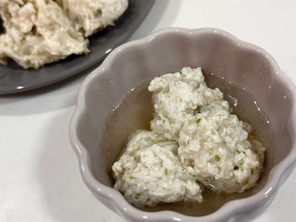 鶏つくねスープ