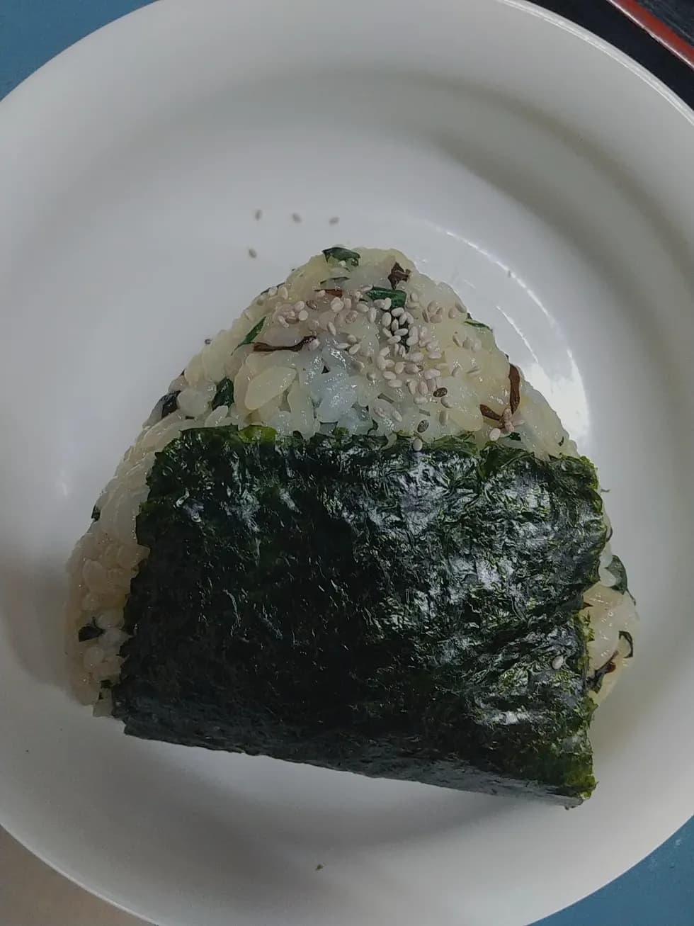 小松菜塩昆布まぜごはんおにぎり