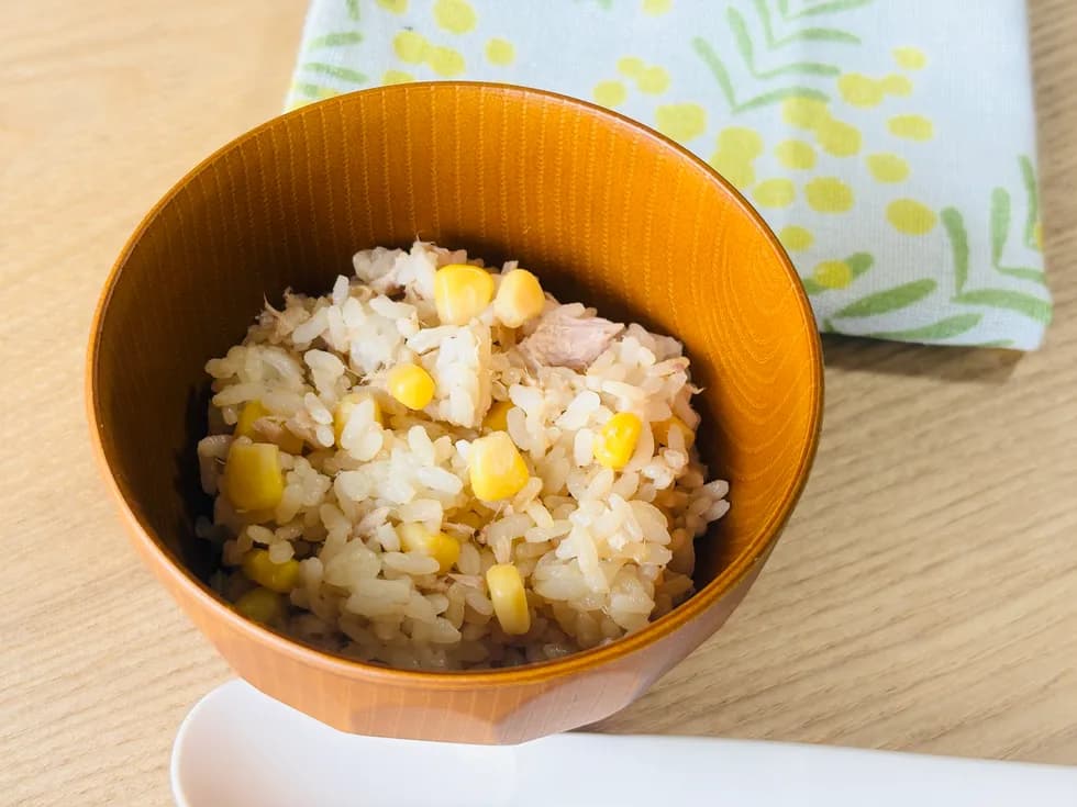 ツナとコーンの混ぜごはん