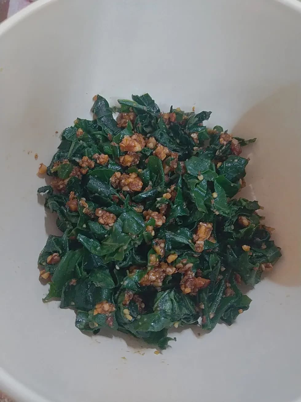 小松菜のアーモンド和え