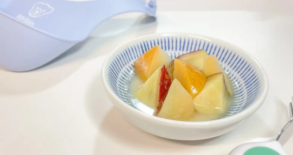 \便秘対策に!/皮ごとりんごとさつまいもの甘煮