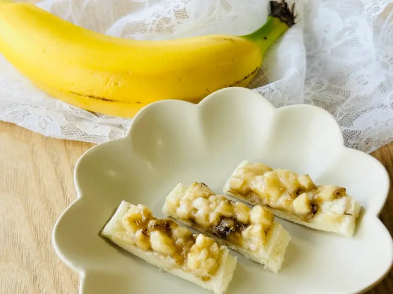 【離乳食 後期】バナナトースト🍌