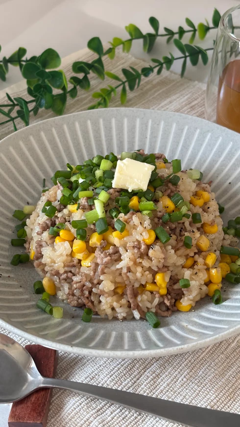 ひき肉ペッパーライス