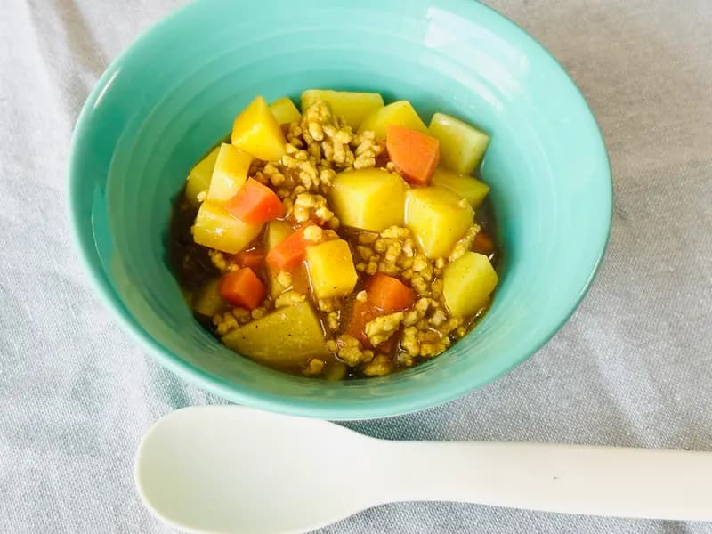 じゃがいものカレーそぼろ煮