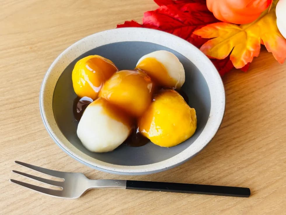 “ふわふわ“冷やしお月見だんご