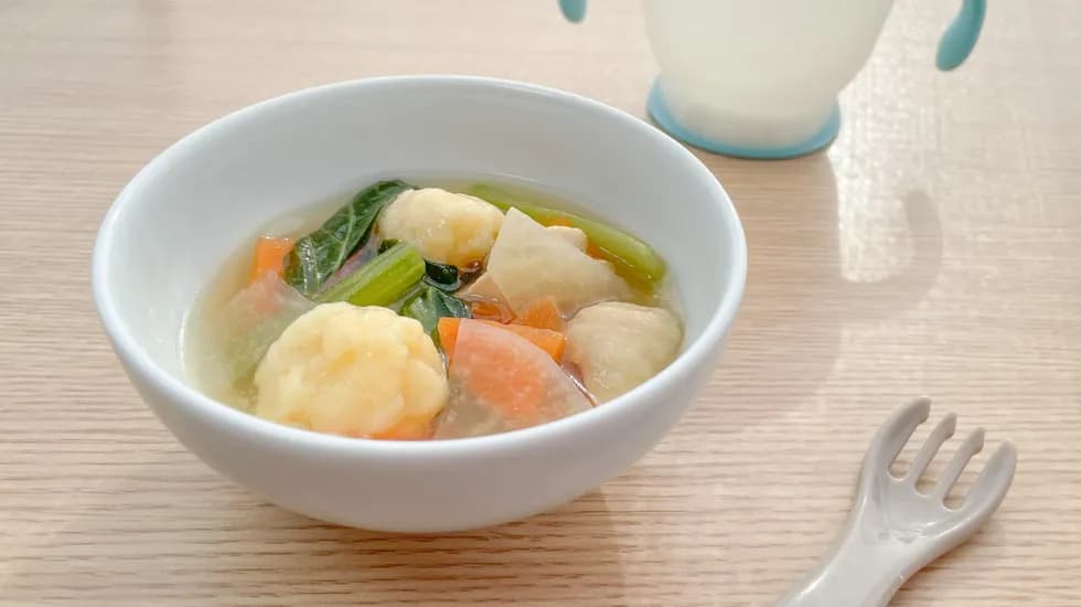 \おもちに負けない♩/お雑煮風すいとん