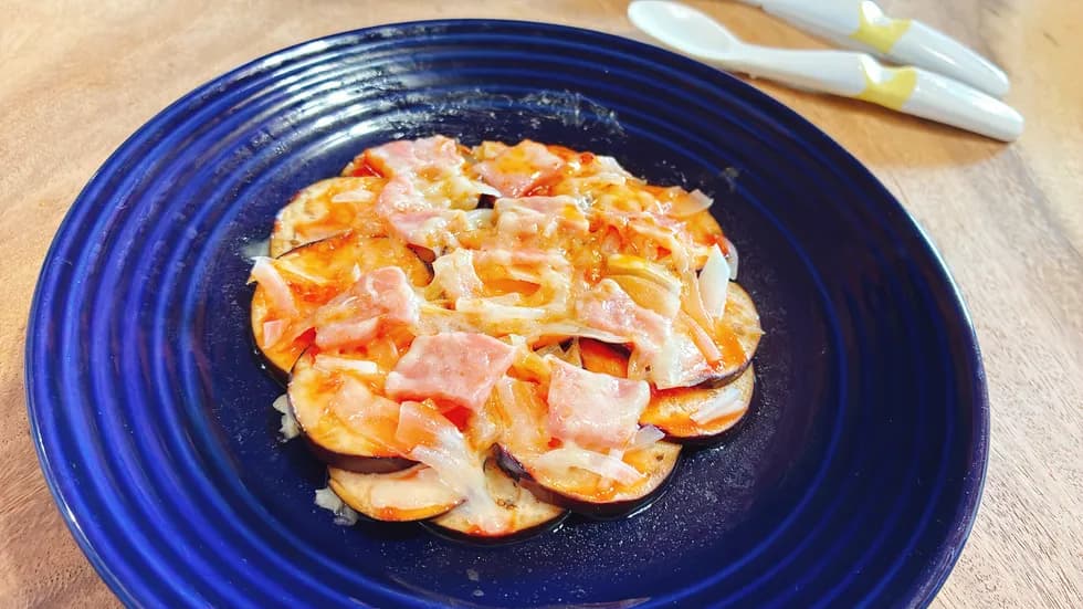 ナスのピザ焼き風