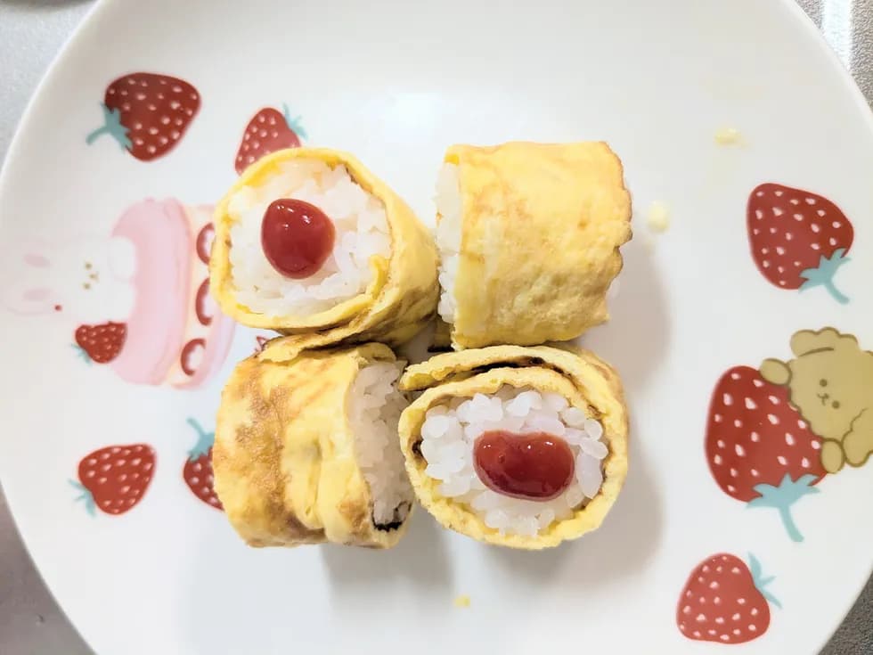 手づかみオムライス!