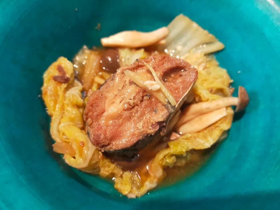 サバ缶白菜煮