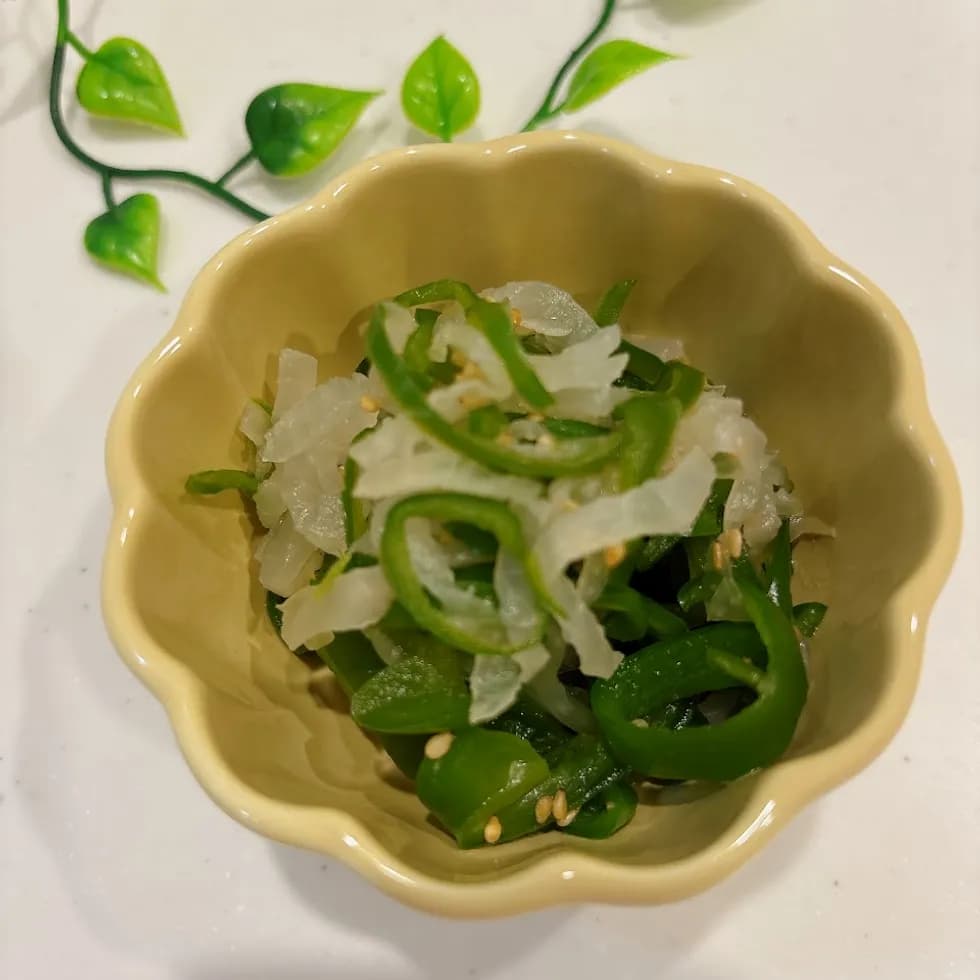 大根とピーマンのナムル