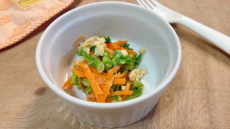 食べやすい!栄養たっぷり菜の花と卵和え