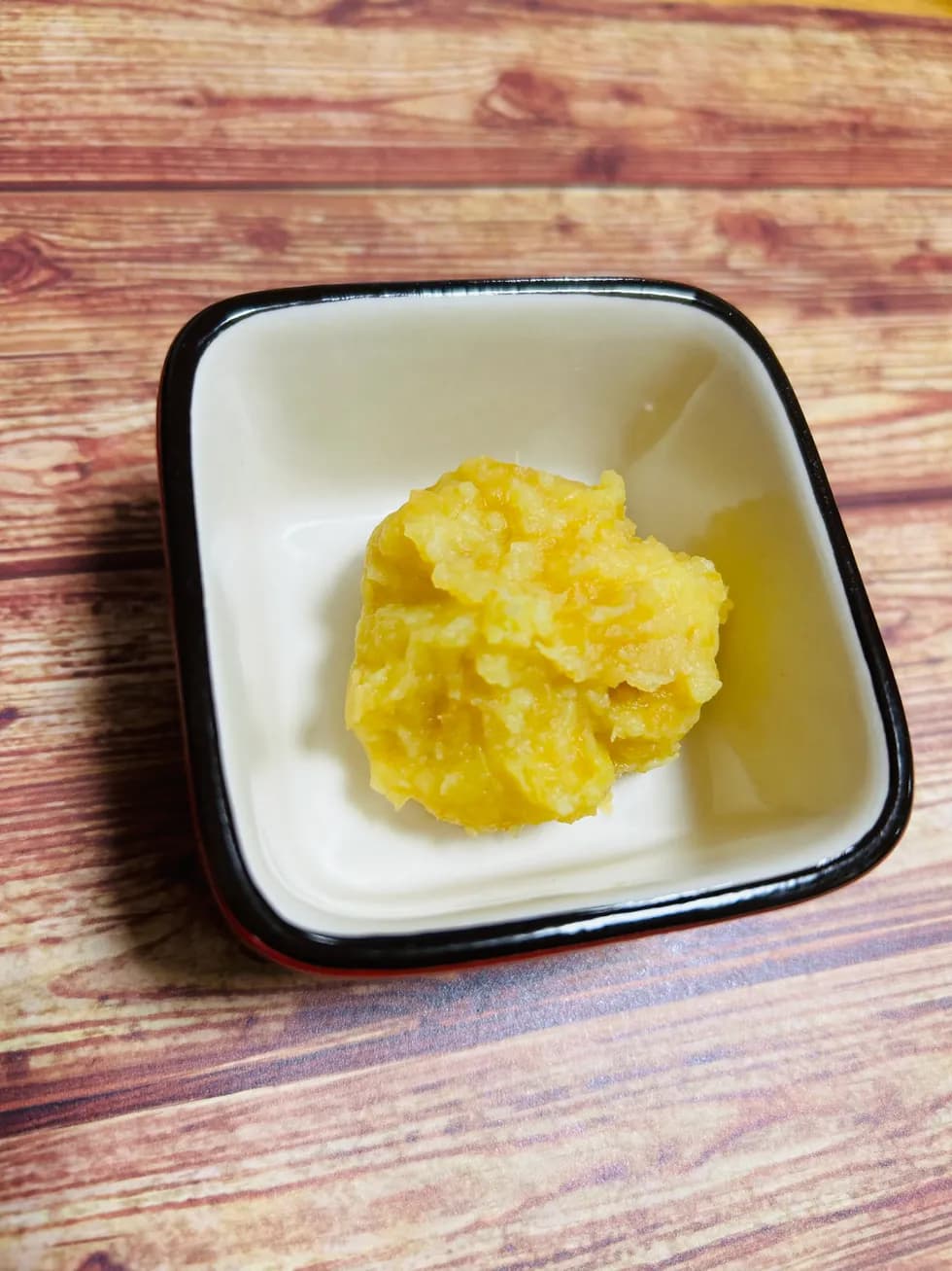 りんごとさつま芋の茶巾風