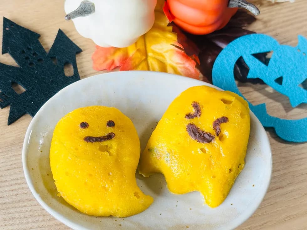 【ホットケーキミックス】かぼちゃとさつまいもの蒸しパン