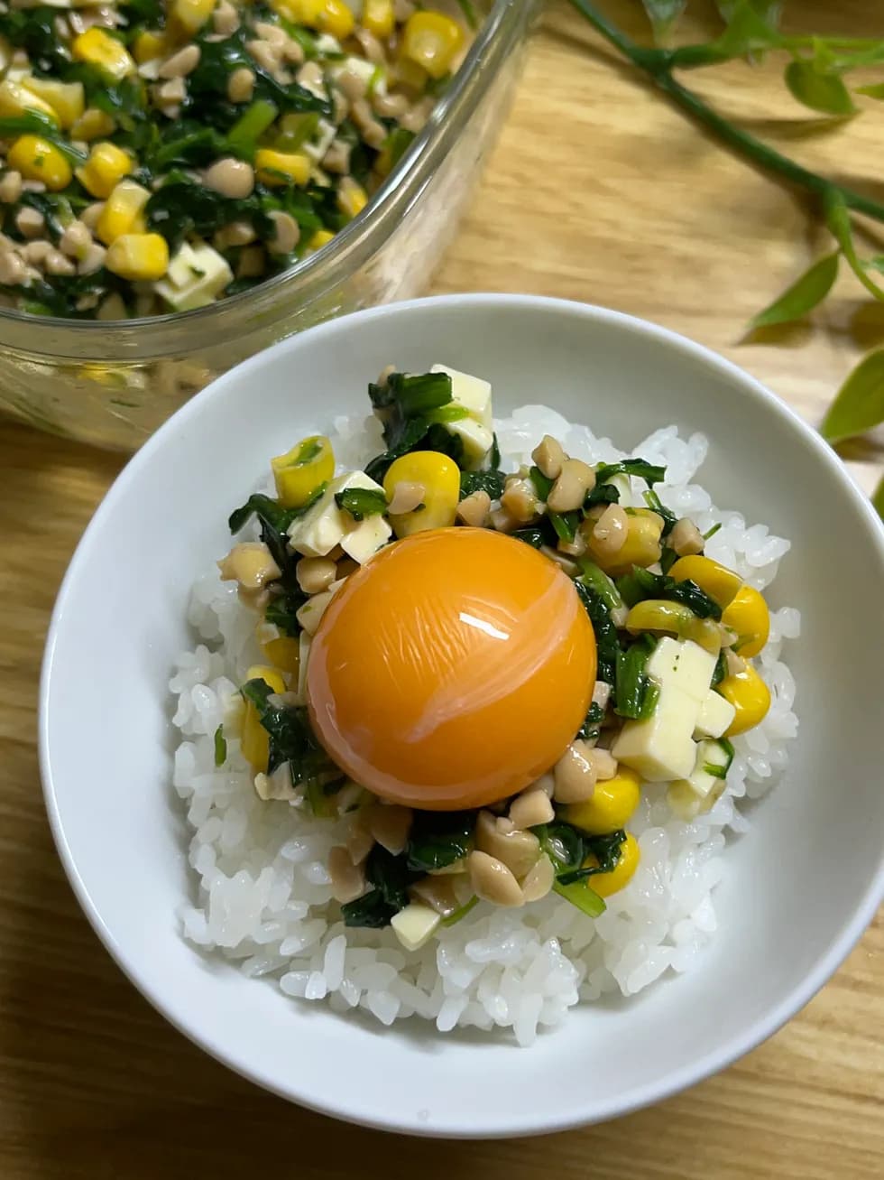 野菜チーズ納豆