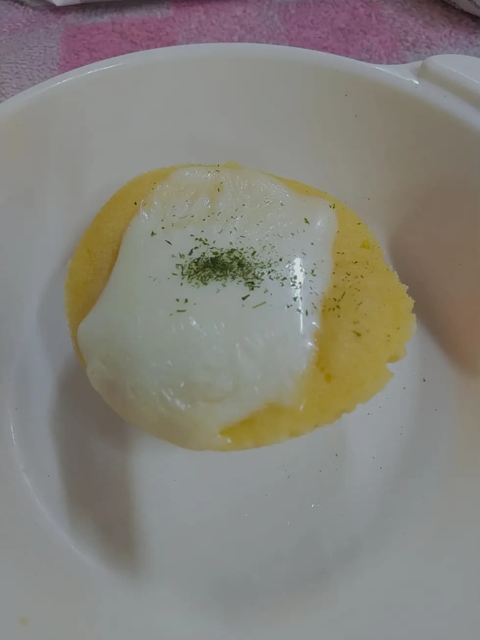 野菜ジュースで!レンジ米粉ピザ風蒸しパン