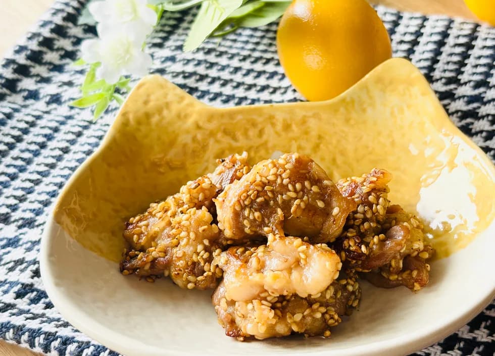 やわらか豚ごま焼き